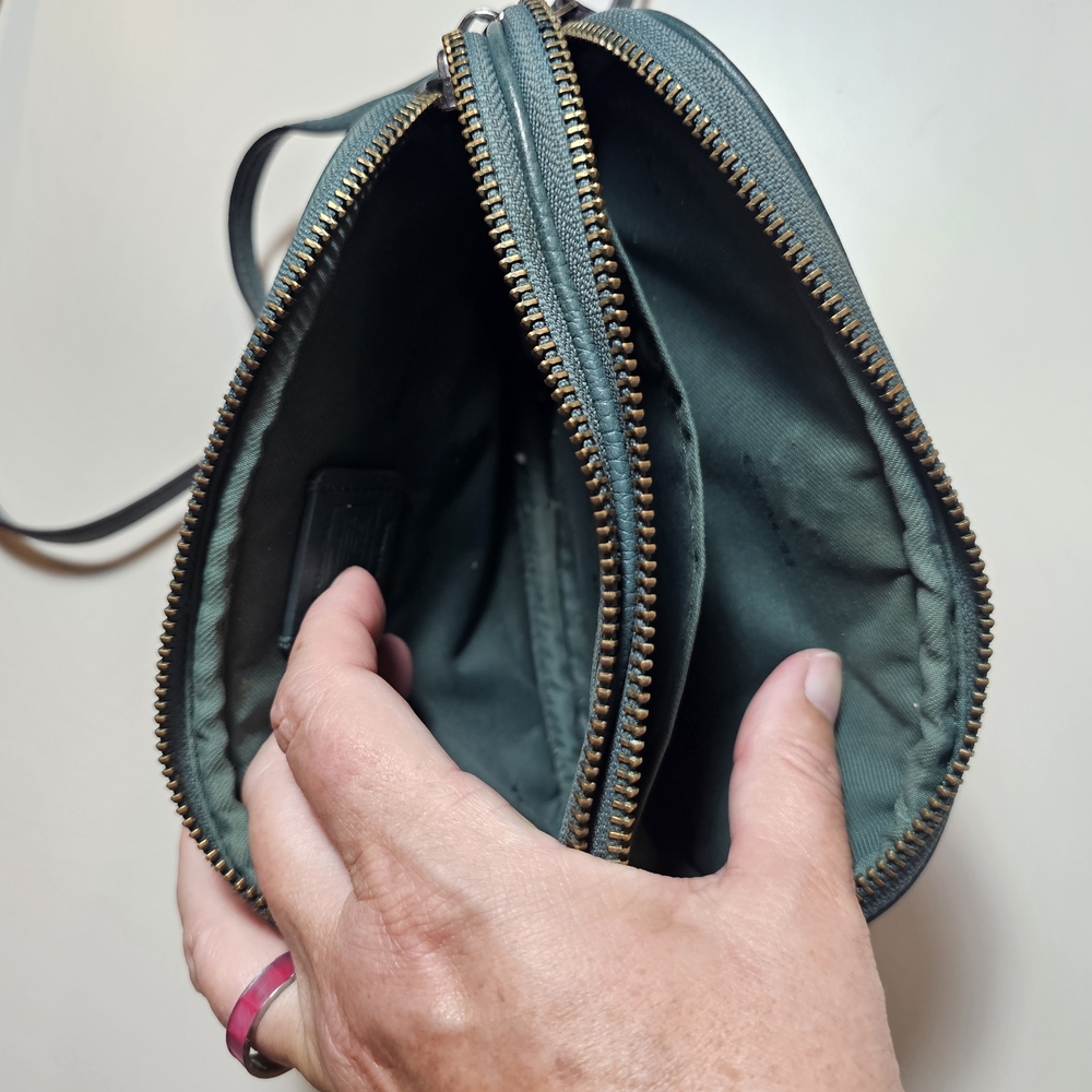 Coach Small Crossbody Bag in Dark Teal - Picture 7 of 9